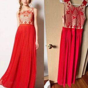 Anthropologie Rubied Dusk gown by Rina Dhaka